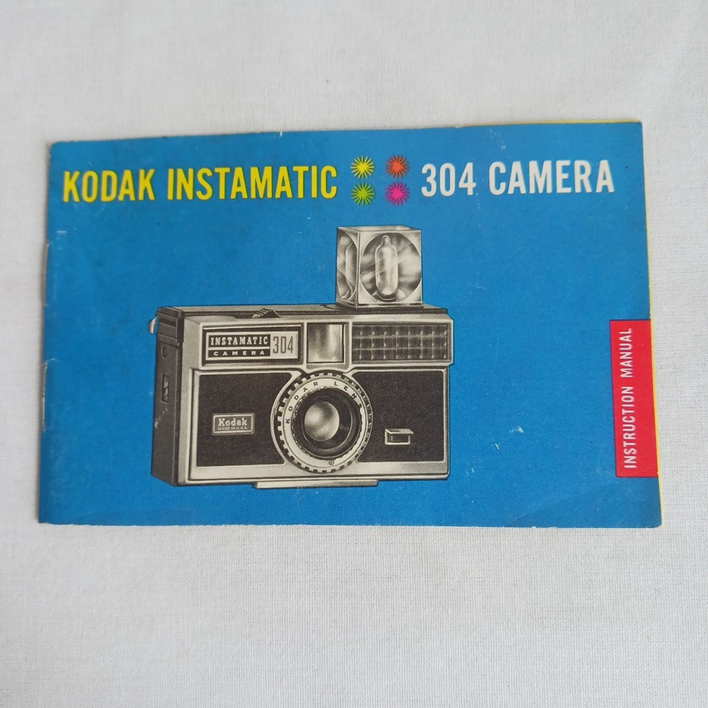 Vintage Kodak Instamatic 304 Camera User Manual Booklet